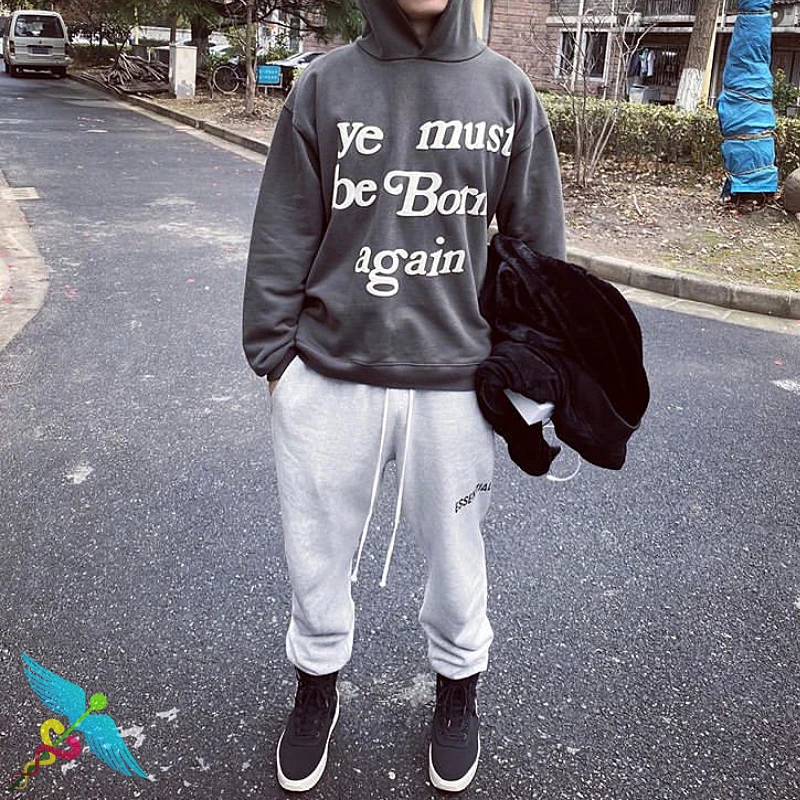 

Men Women CPFM Streetwear Hip Hop Kanye West Sweatshirts CPFM Ye Must Be Born Again Cotton Oversized Skateboard Hoodie