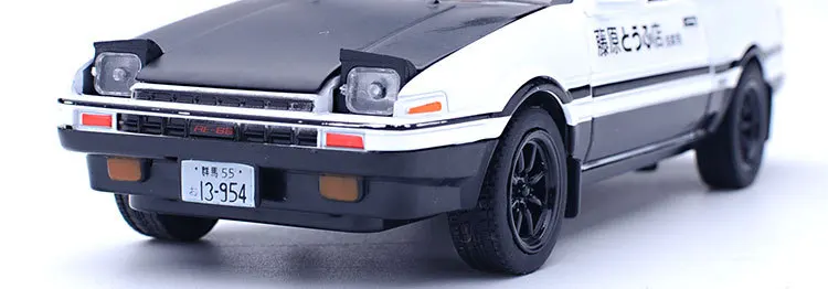 Модель автомобиля Zhenwei TRUENO AE 86 из сплава, литая под давлением, игрушка со звуком для детей, светильник, подарки, открытая дверь, игрушечная коробка