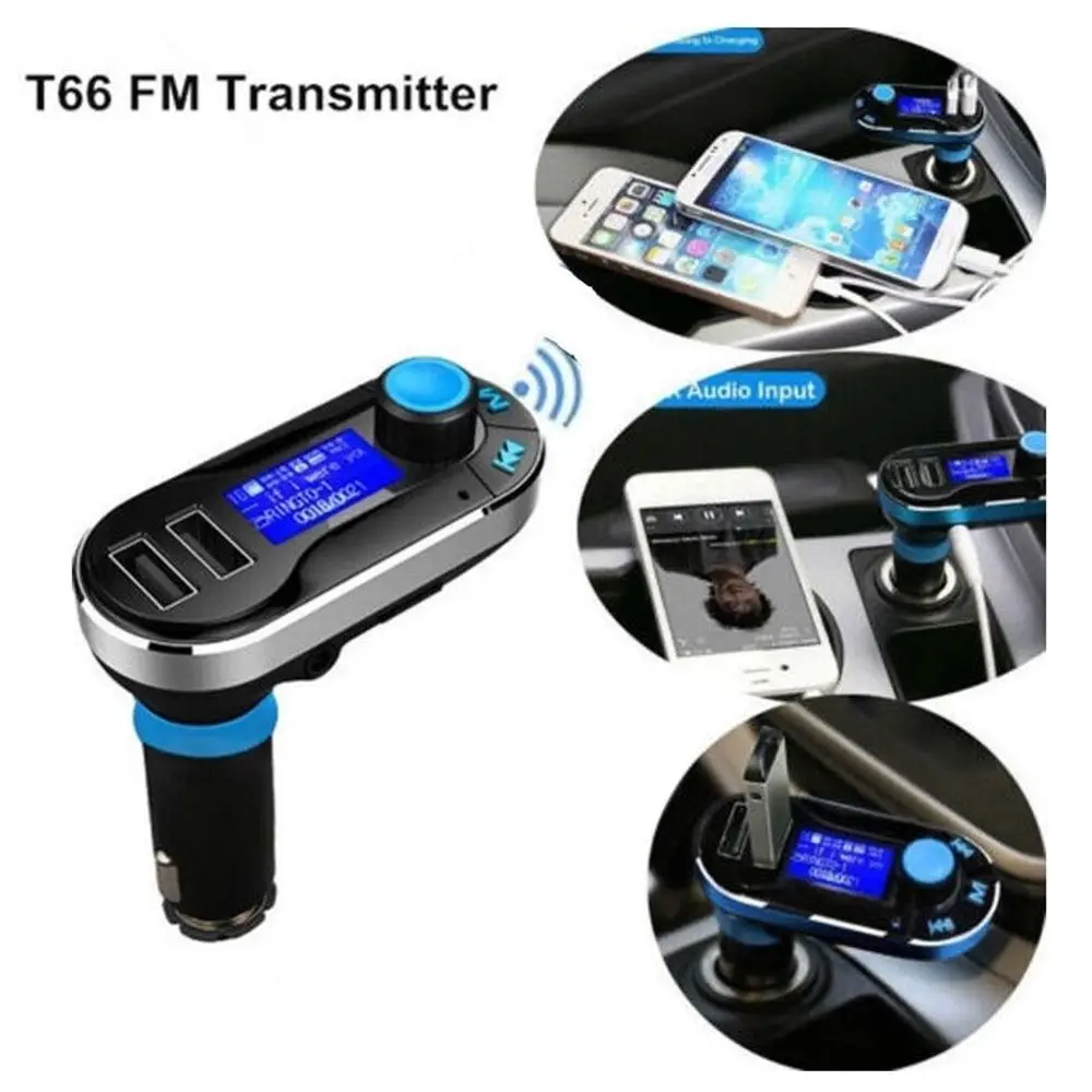 Автомобильный Bluetooth комплект MP3 плеер fm-передатчик авто AUX беспроводной