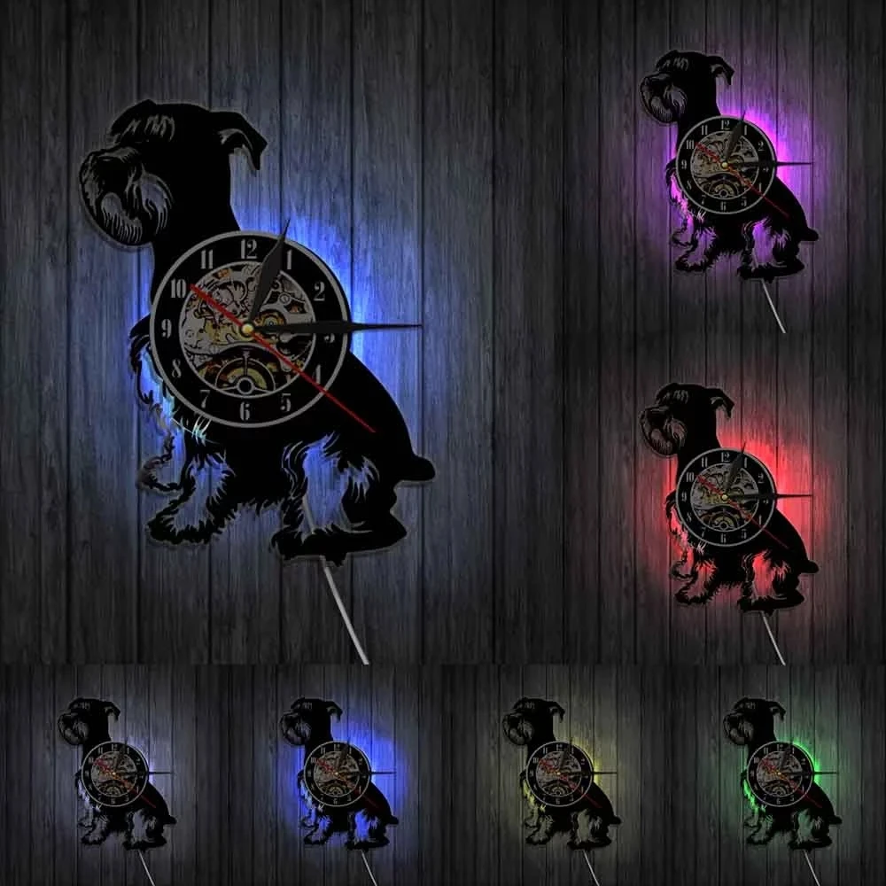 Настенные часы с виниловой пластиной для собак и животных | Дом сад