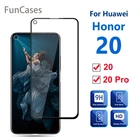 Закаленное стекло для защиты экрана Huawei Honor 20 Pro, Передняя пленка на Honor 20, полное покрытие 6,26 дюйма, закаленное стекло