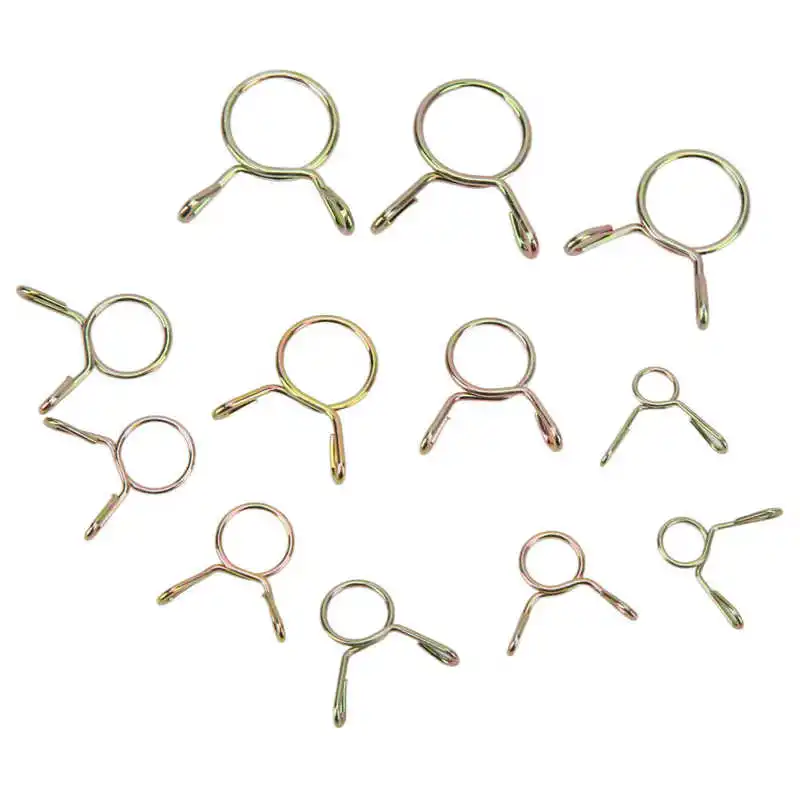 

Air Tube Clamps 65 Manganese Steel Fuel Line Spring Wire Clips for ATV for Motorcycle