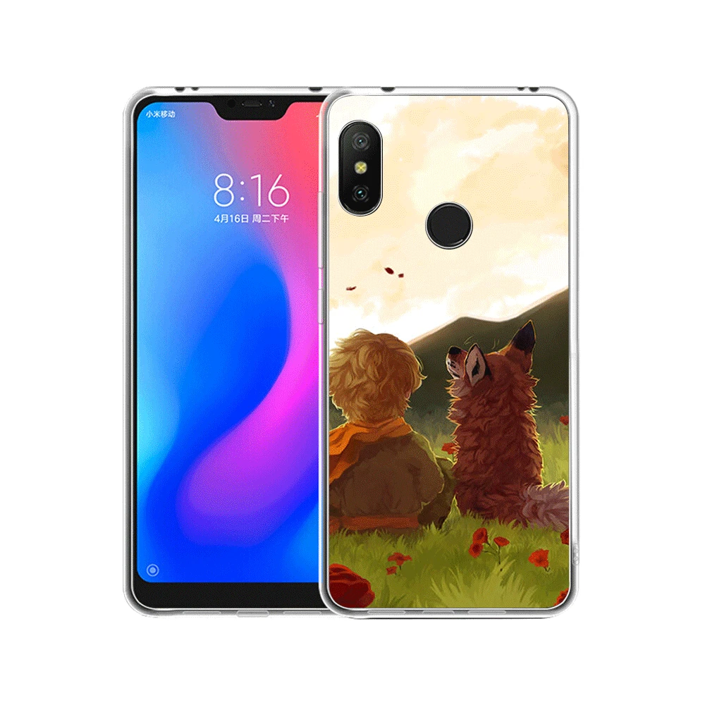 little prince fox quotes phone case for Xiaomi Mi 6 8 a1 2 5x 6x mix 2s F1 Lite Note 10 | Мобильные телефоны и аксессуары