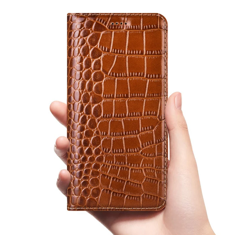 crocodile genuine leather case for oppo realme x xt x2 2 3 3i 5 q pro c1 c2 luxury flip leather cover free global shipping