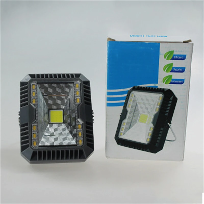 Портативный фонарь светильник онарь для кемпинга с зарядкой от USB и солнечной