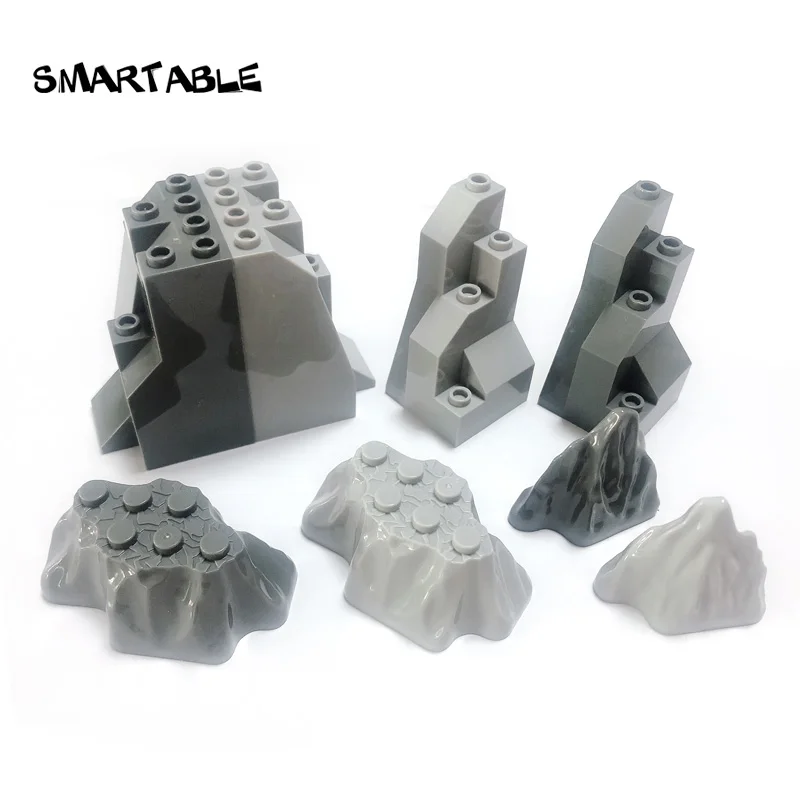 Строительные блоки Smartable Rockery Mound Rock детали MOC игрушки для замка садового дома