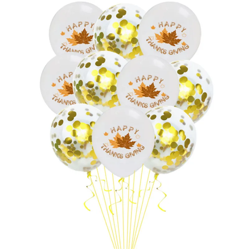 

12 Inch Birthday Party Wedding Decoration Latex Maple Leaf Printed Balloons