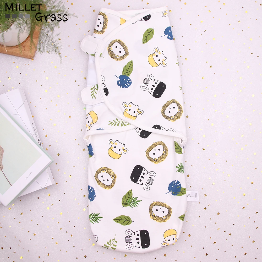 0-6-12 months baby swaddles 100% cotton soft blanket summer organic wrap Sleeping Bags |
