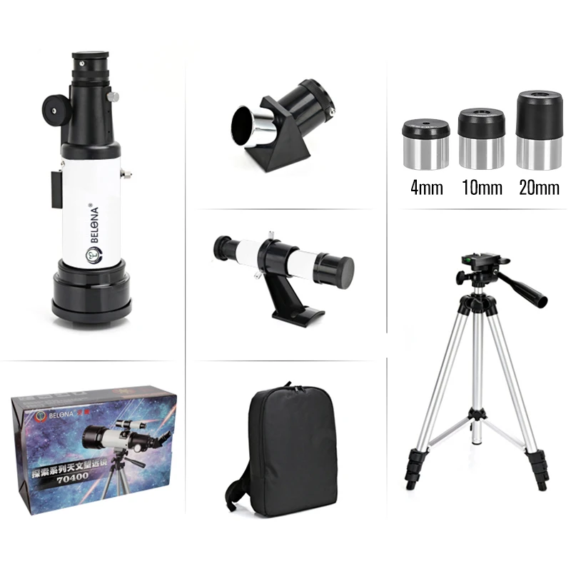 F40070M HD Astronomical Telescope with Tripod Monocular Moon Bird Watching Kids Gift Match Phone Adapter Finder Scope BLT-01 images - 6