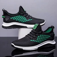 mens shoes 2021 summer new fashion casual sports shoes breathable running shoes soft sole comfortable mens mesh cloth shoes 1