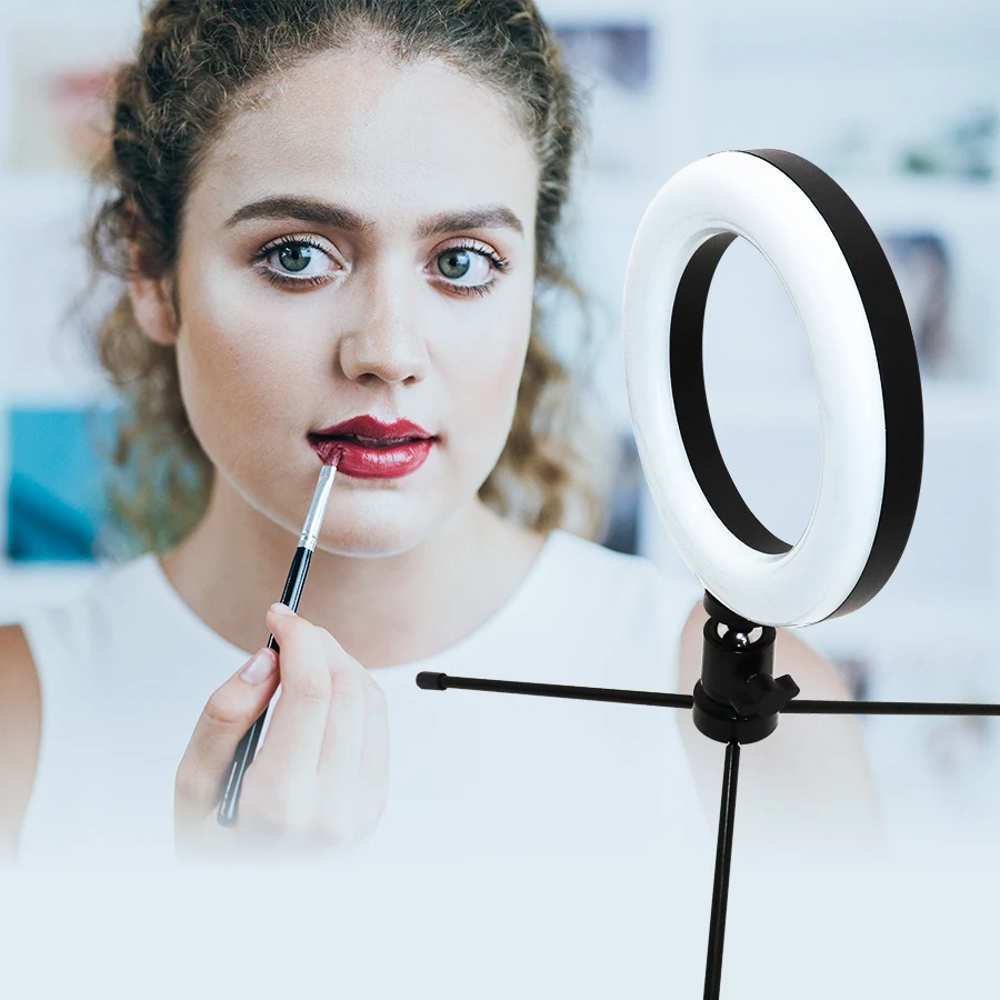 Кольцевой светильник для фотосъемки MEZHER 6 дюймов RGB регулируемый светодиодный