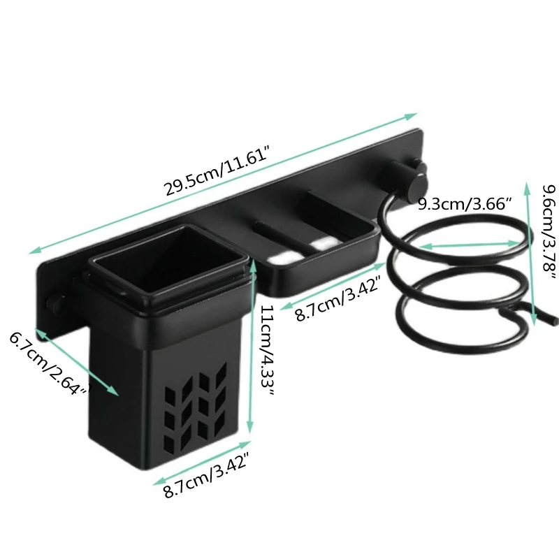 67JE держатель для фена из алюминиевого сплава инструментов парикмахерской отеля
