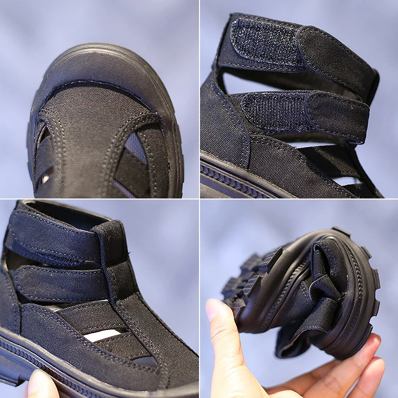 

Children's Shoes Girls Roman Sandals Velcro Girls Boots 2020 Summer Autumn Martin Boots Hollow Boots For Kid 3-15 Years Old