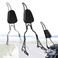 motorcycle black rear passenger sissy bar backrest set for harley sportster xl883c xl883r xl1200r xl1200c xl1200s 2004 2020