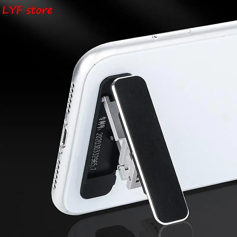 Universal Mini Size Aluminum Portable Folding Desk Mount Holder Bracket Mobile Phone Cradle Foldable Stand for Cellphone