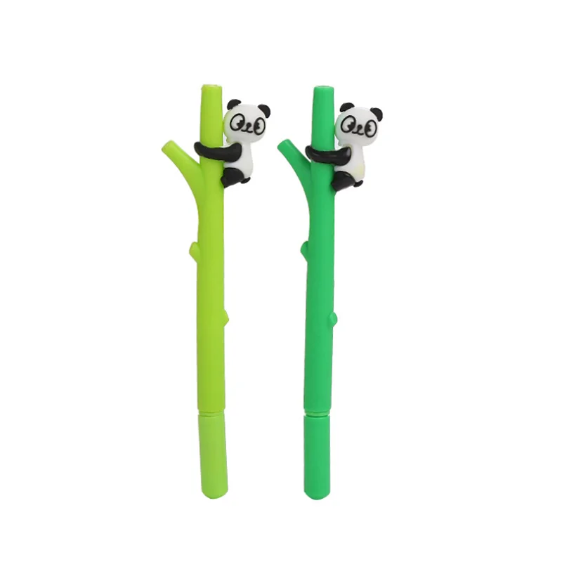 

2pcs Kawaii Panda On The Tree Gel Pen Cute Stationery Creative Writing Black Signature Markers Ballpoint Office School Supplies