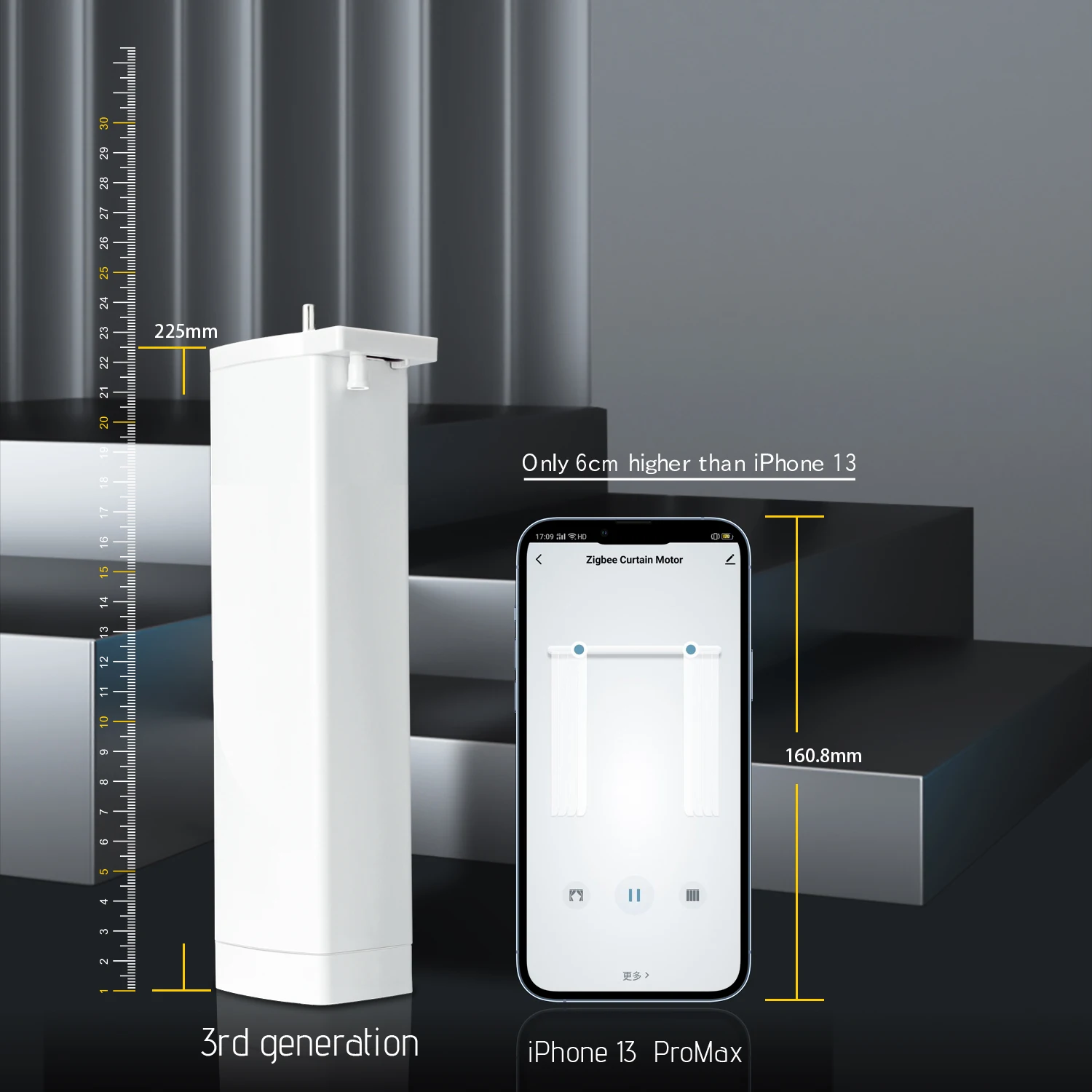 Двигатель для штор Tuya Zigbee 3-го поколения электрический умный с голосовым