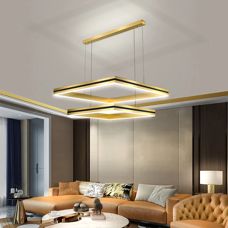

Led chandelier, simple design, ceiling decorative lamps, suitable for living room, restaurant or restaurant