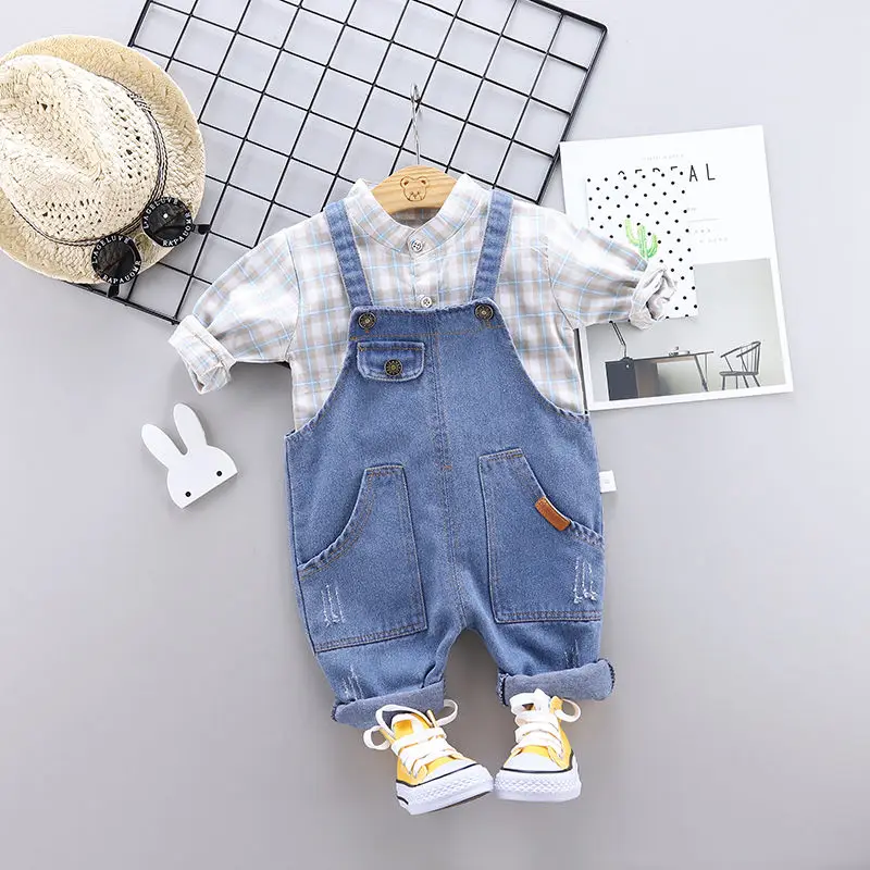 

Baby Boy Clothes Sets Long Sleeve T-Shirt +Pants 2Pcs Outfits Cotton Sport Suit For Boy Clothes Children's jeans Set