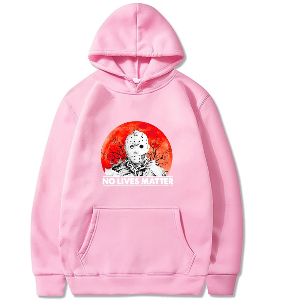 

Halloween Hoodie Michael Myers No Lives Matter Loose Clothing Winter Cotton