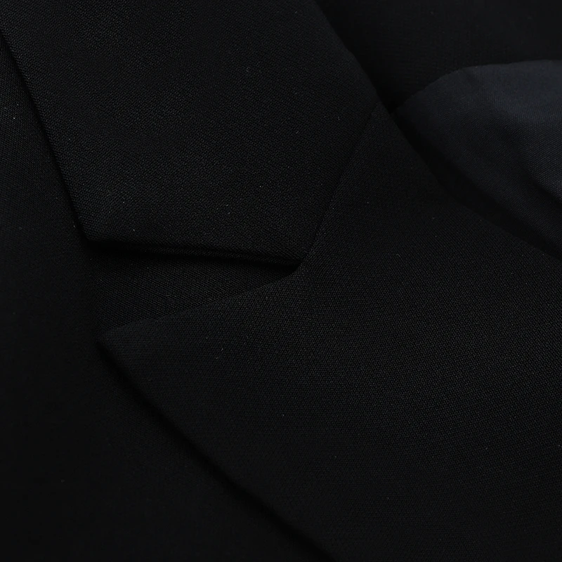 INDRESSME Модный комплект из двух предметов, v-образный вырез, длинный рукав, золотистая Пряжка, блейзер с поясом, прямые брюки, новинка, женские костюмы