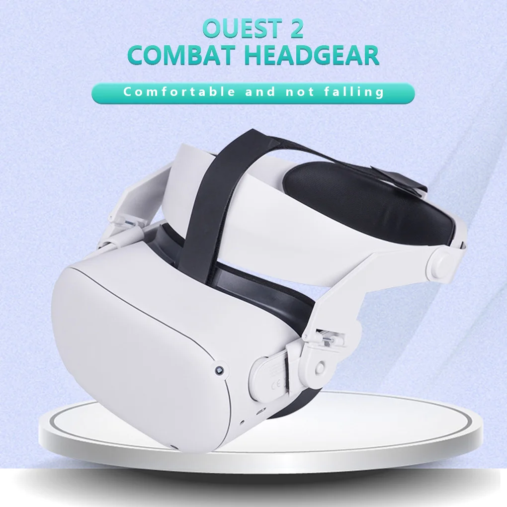 

Adjustable Strap VR Glasses for Oculus Quest 2 VR Increase Supporting forcesupport and improve comfort-Virtual Reality Access