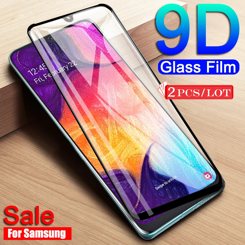 Защитное стекло 9D для Samsung ga50 2 шт. Защита экрана Galaxy A50 sansung sumsung A 50 A505F 50A закаленное