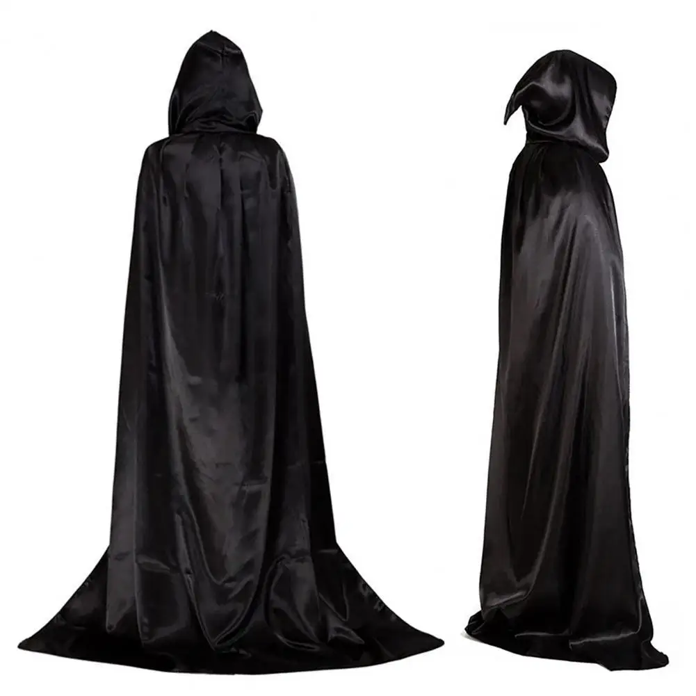 Gótico con capucha capa de Cosplay adulto Halloween bruja elfa carnaval largo capas traje de Larp de los hombres y las mujeres los vampiros Grim Reaper fiesta