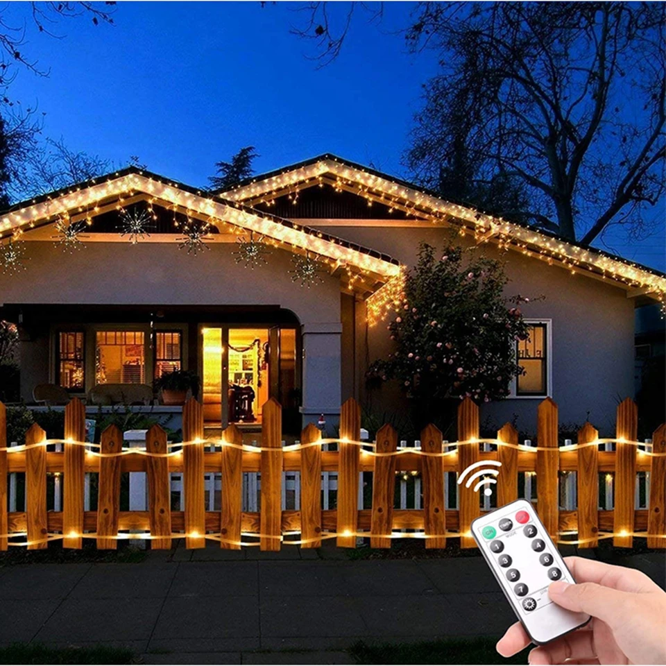 8 Modes 10M Led Rainbow Tube Fairy Neon String Light Garland Outdoor Garden Christmas Holiday Wedding Party Strip | Освещение