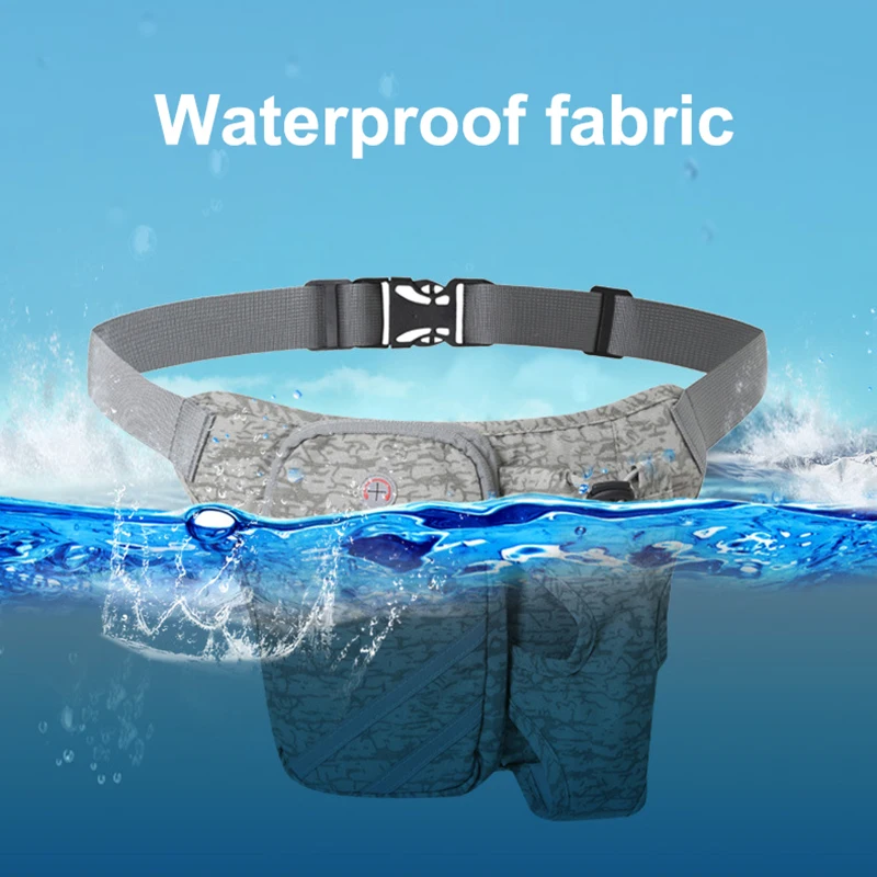 Nylon Reflective Running Sports Waist Bag Cycling Women's Belt Bag With Bottle Waist Pack For Apple iphone 11 12 Pro max 7 8 P