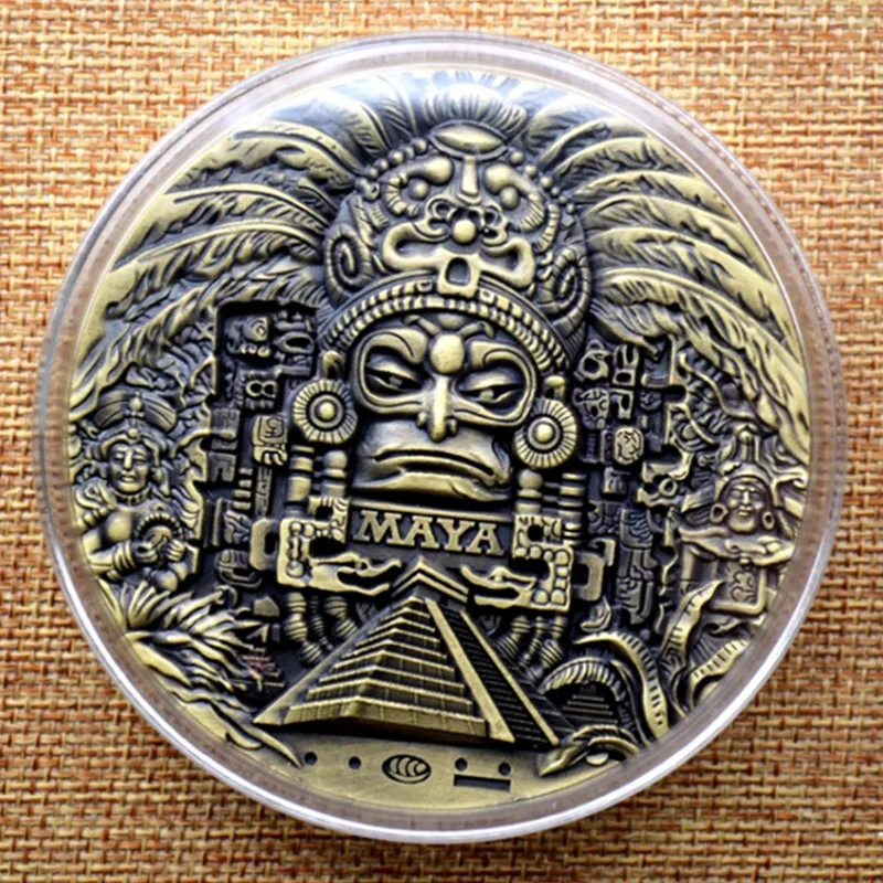 

Interesting Mayan AZTEC CALENDAR souvenirs predict commemorative coins art collection gifts commemorative coins collections