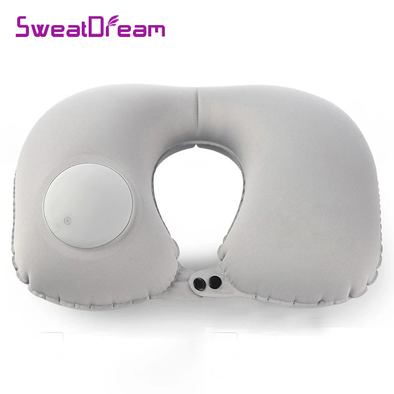 

U-Shape Travel Pillow for Airplane Inflatable Neck Pillow Travel Accessories 3 Colors Comfortable Pillows for Sleep Casua Textil