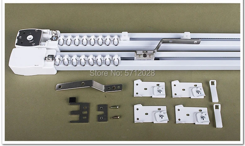 Супертихий электрический карниз для занавесок из алюминиевого сплава мотора Dooya