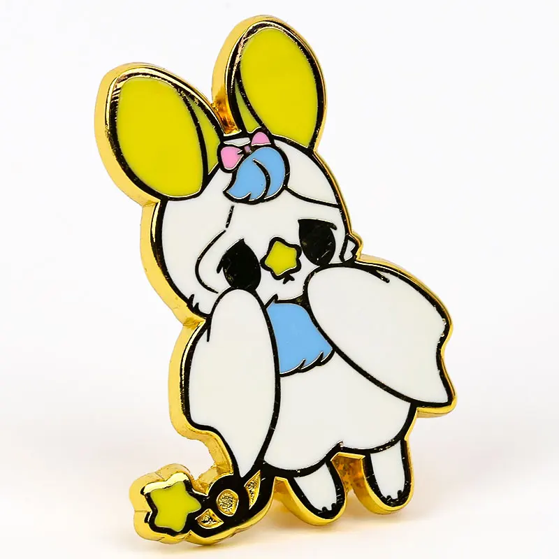 

Custom Cartoon Soft Metal Lapel Pin Funny Bunny Enamel Lapel Pin