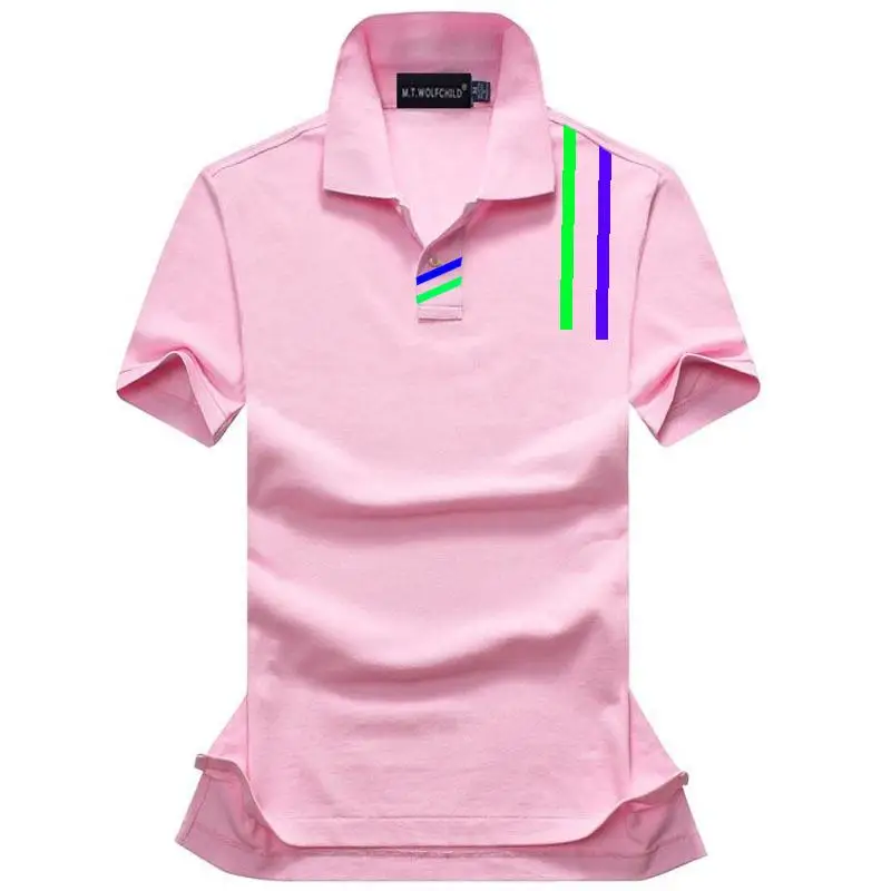 Мужская летняя рубашка-поло с коротким рукавом 2020 хлопок | одежда