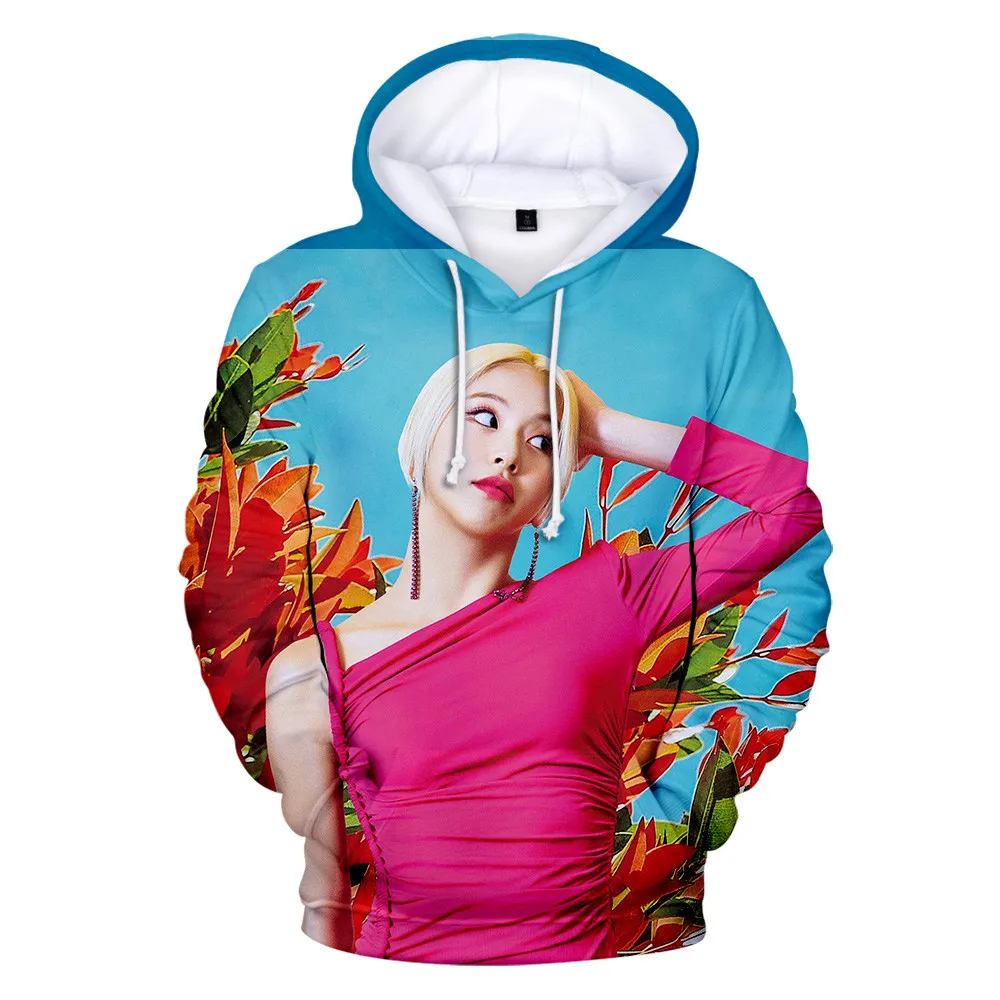 Новинка Женская толстовка с 3D принтом альбома YOU осенняя капюшоном в стиле хип