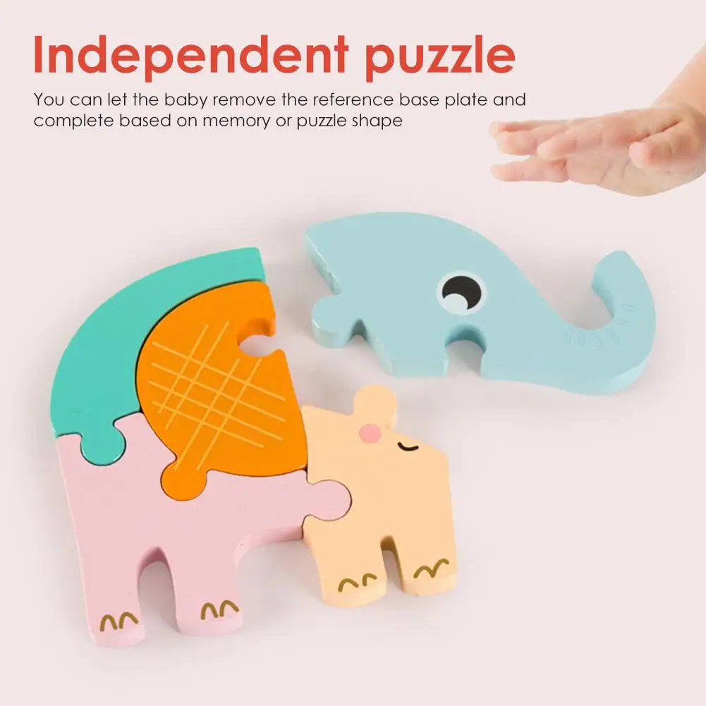 

Wooden Jigsaw Puzzle Educational Preschool Playset Of Animal & Viechle Safe Eco Toy For Toddlers 2-5 Years Old