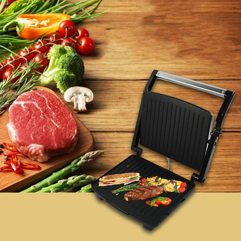 Электрический гриль домашний барбекю машина бездымного жареного мяса