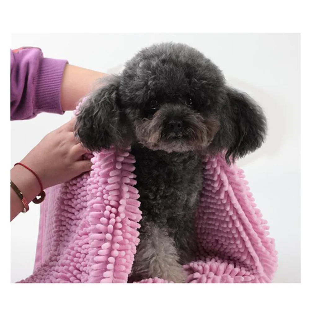 

Pet Drying Towel Super Absorbent Pet Bath Towel Blanket fiber chenille pet Towel Grooming Pet Product new