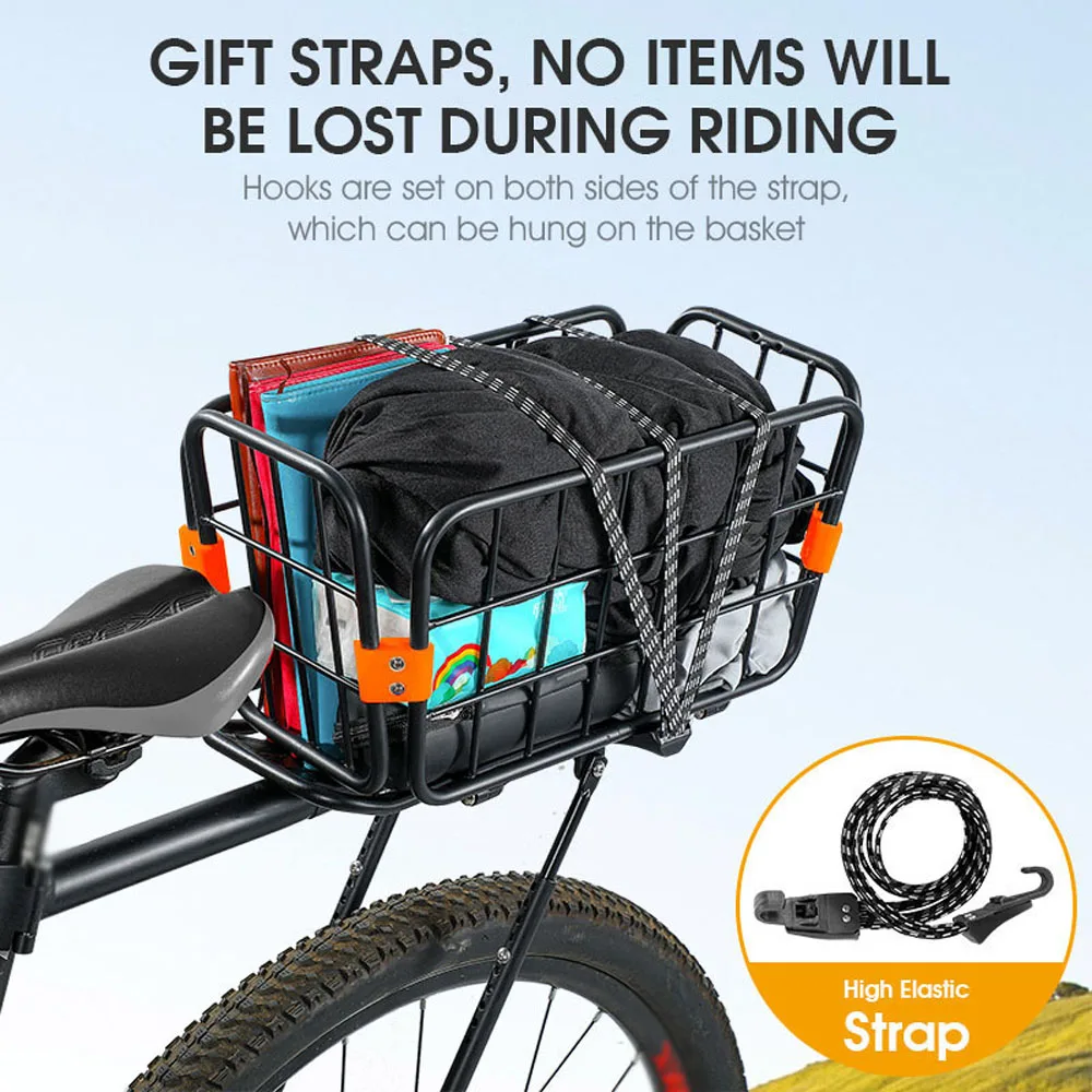 WEST BIKING Multifunctional Bike Rack Rear Luggage Carrying Cycling Trunk Aluminum Alloy MTB Bicycle Basket |