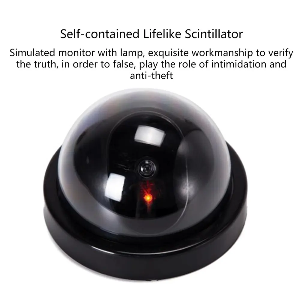 Simulated Surveillance Camera Fake Home Dome Dummy with Flash red LED Light Security camera indoor / outdoor | Безопасность и