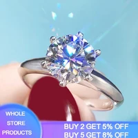 90 off luxury 2ct big lab diamond zirconia gemstone rings for women 18k white gold color wedding jewelry bridal ring ring r168