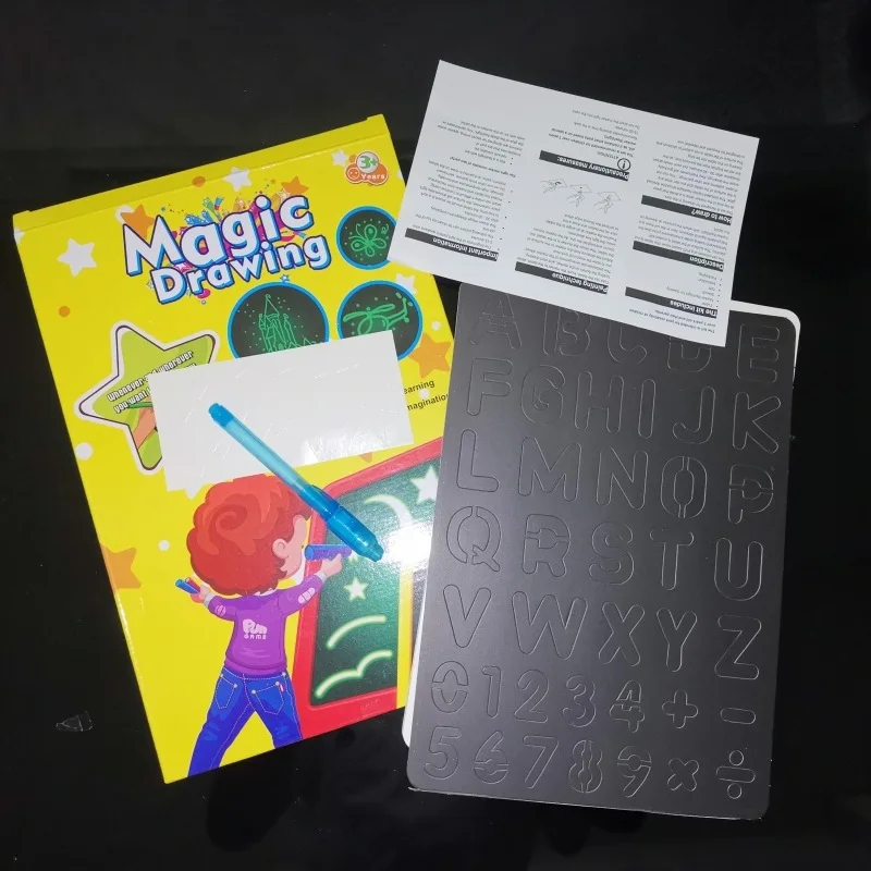 1 шт. 3D Magic чертежная доска для рисования граффити планшет рисовать с светильник