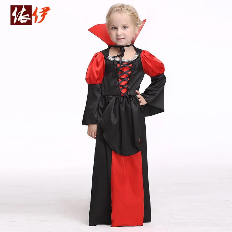 Детский костюм для косплея в готическом стиле аниме вампир ведьма детское