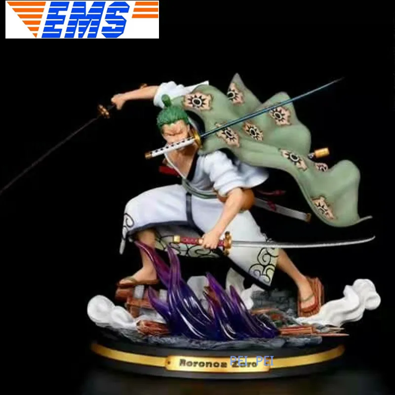 Аниме ONE PIECE Roronoa Zoro соломенная шляпа пиратский полк меч 1/6 Полный Портрет 32 см