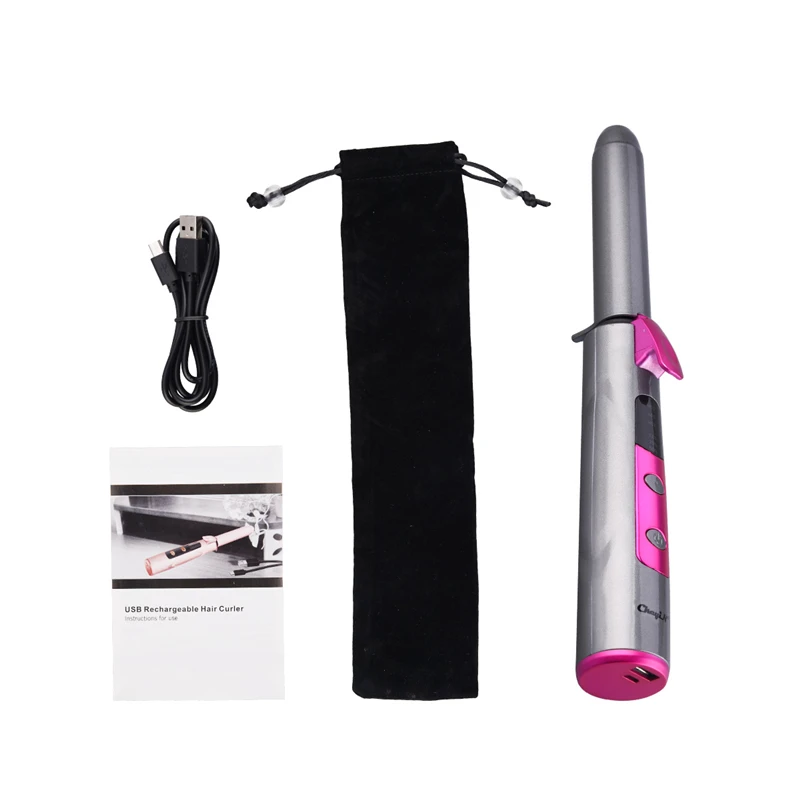 Конические щипцы для завивки волос 18 мм беспроводной ЖК-дисплей одна трубка