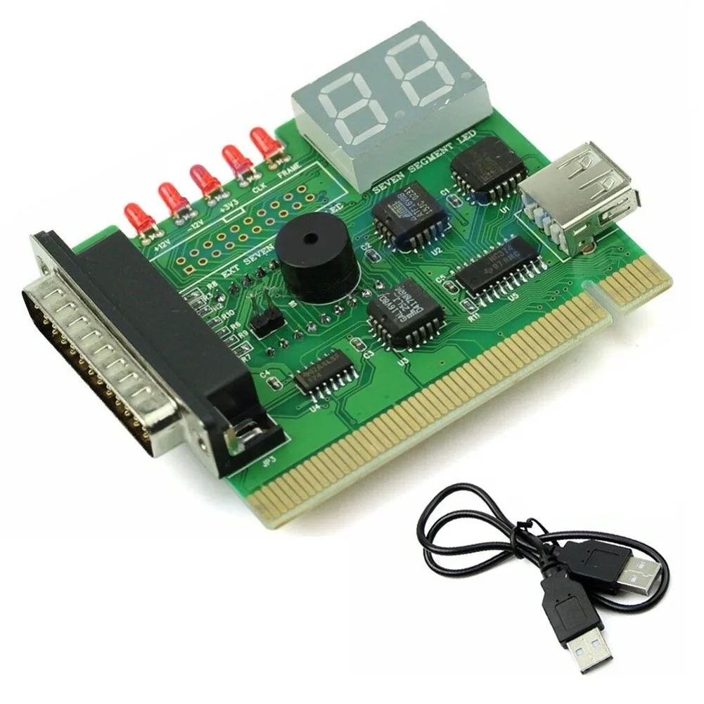 С светильник PCI PC материнская плата цифровой тестер диагностическая карта