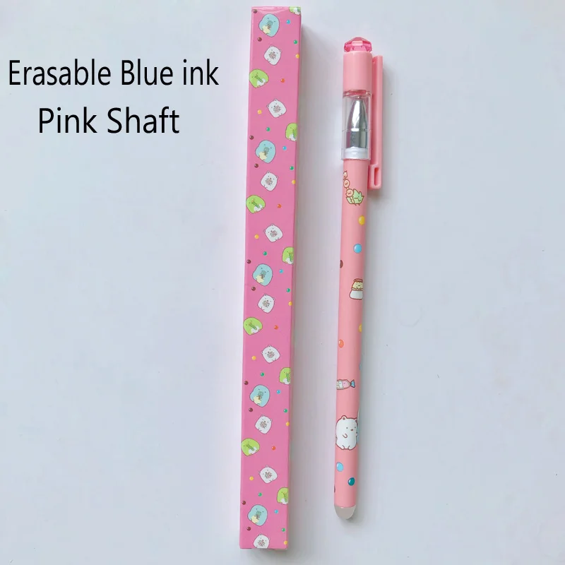 1PC Pink Shaft Романтическая гелевая ручка Sakura, Ручка-роллер для школы, офиса, студенческие канцелярские принадлежности, черные чернила для ручки 0,38 мм - Цвет: 1PC Pink Shaft