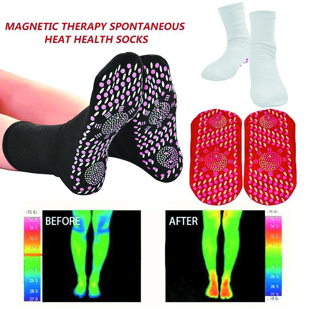 

Магнитные носки унисекс Самонагревающиеся Медицинские носки турмалиновые магнитные терапевтические удобные и дышащие массажеры для ног т...