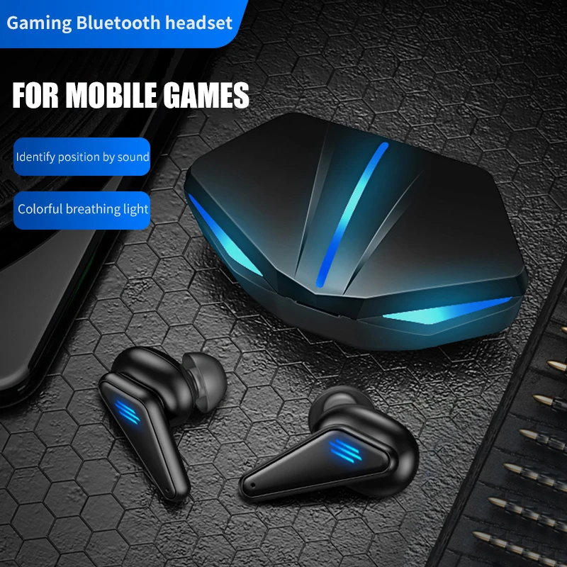 Профессиональные игровые наушники с низкой задержкой TWS Bluetooth микрофоном бас